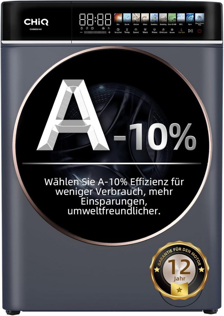 CHiQ Waschmaschine 8kg Frontlader, EEK A-10%, Touchscreen-Steuerung 12 Programme| 520mm D, 1400 U/min, 15Min Schnellwäsche, Großtrommel| Inverter Motor, Antibakterielle Türdichtung, Schwarz 2025329,99€ statt 389,99€➡️ https://www.amazon.de/dp/B0FHJLHK65/?tag=preisfehlerheute-21