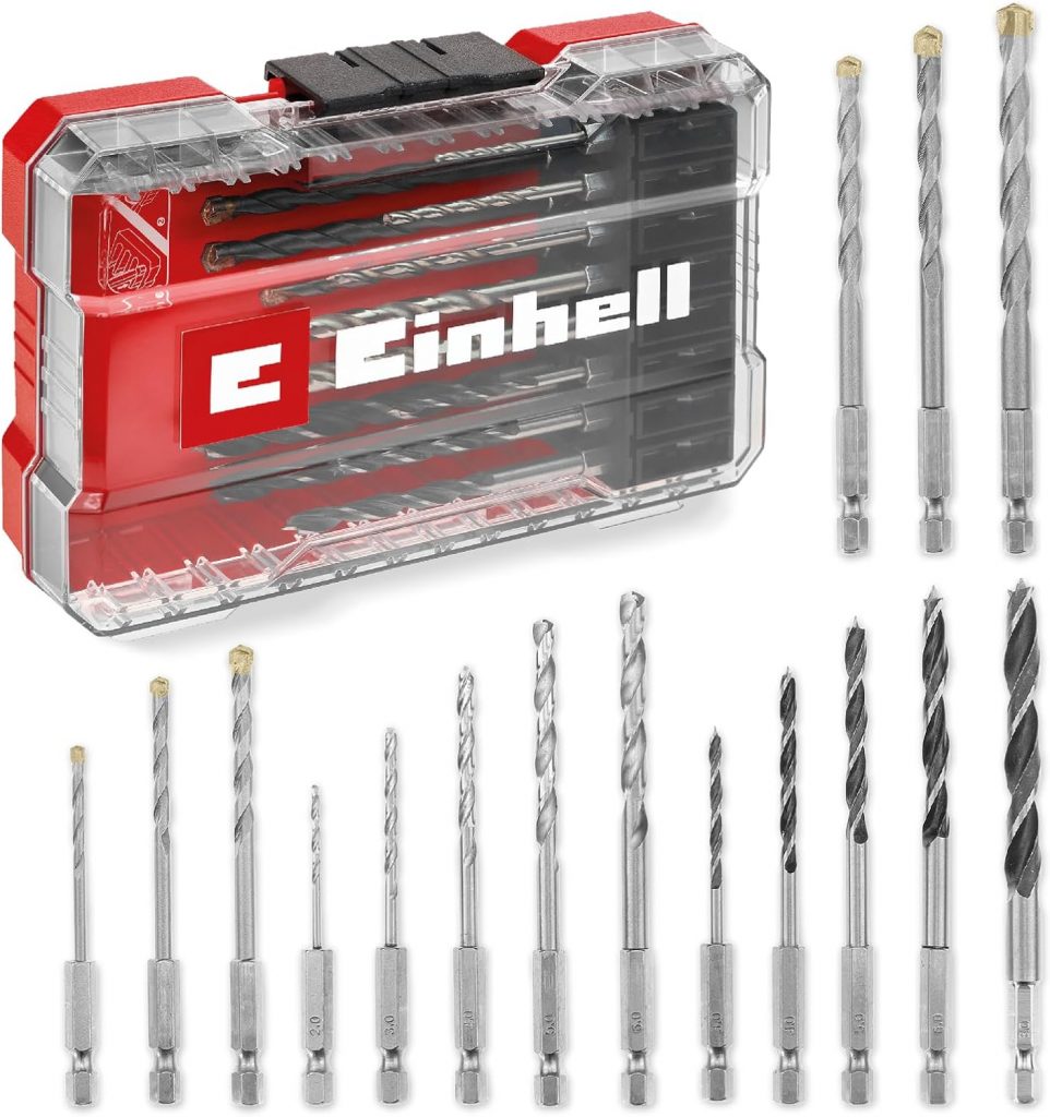 🤴 Original Einhell M-CASE 16-tlg. Bohrer-Set (Holzbohrer, Steinbohrer und Metallbohrer mit E 6.3 Schaft für Akkuschrauber und Bohrmaschinen inkl. Aufbewahrungsbox)9,03€ statt 17,98€ - 50,00 % 🔥🚚 Verkauft durch Amazon und Versand durch Amazon728 Bewertungen: 4.5 / 5.0 ⭐️⭐️⭐️⭐️⭐️🛒 zu Amazon https://www.amazon.de/dp/B0CB16HXM3/?amp%3Btag=preisfehlerheute-21&%3Bamp%3Bth=1&%3Bamp%3Bpsc=1&tag=preisfehlerheute-21