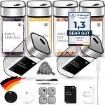 Miorkly 6 Gewürzgläser Eckig,120ML Gewürzdosen Set mit Streueinsatz,Gewürzstreuer mit Drehdeckel-Starke Versiegelung,Edelstahl-Glas Gewürz Organizer inklusive Trichter, Etikett und Stift4.49€ statt 14.99€🏷️ Coupon anwenden➡️ https://www.amazon.de/dp/B0CGNCZZNF/?tag=preisfehlerheute-21