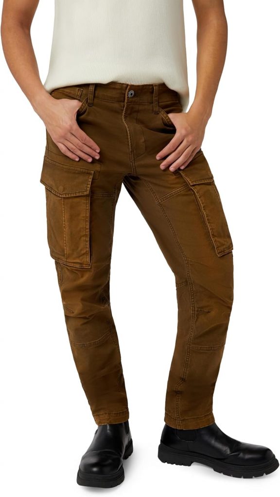G-STAR Herren Rovic Zip 3D Regular Tapered Pants Pants, Braun (Vintage Dust Desert Palm D02190-e172-h517), 30W / 32L