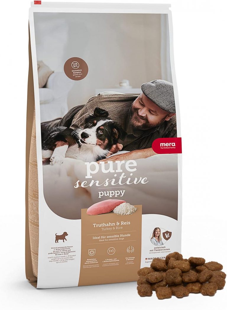 🤴 MERA Pure Sensitive Puppy mit Truthahn und Reis (12,5kg), leicht verdauliches Welpenfutter, glutenfreies Trockenfutter ohne Weizen39,59€ statt 55,99€ - 30,00 % 🔥🚚 Verkauft durch Amazon und Versand durch Amazon215 Bewertungen: 4.7 / 5.0 ⭐️⭐️⭐️⭐️⭐️🛒 zu Amazon https://www.amazon.de/dp/B092SCCMMD/?amp%3Btag=preisfehlerheute-21&amp%3Bth=1&amp%3Bpsc=1&tag=preisfehlerheute-21