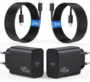 45W Ladegerät USB C Schnellladekabel für Samsung Galaxy S25 Ultra S24 S23 S22 FE 5G A56 A55 A54 A36 A25 A16, Note, Tab S8 S9, Ladekabel Super Fast Charger Schnelladegerät mit 2M Typ C Kabel, 2-Pack17,59€ statt 19,99€➡️ https://www.amazon.de/dp/B0DPKFTNYG/?tag=preisfehlerheute-21