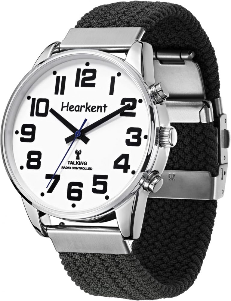 Hearkent Sprechende Uhr mit Deutscher Stimme und großen Zahlen, Selbsteinstellend für Sehbehinderte,Blinde oder Senioren Armbanduhr, Herrengröße (Nylon Schwarz)43,10€ statt 53,99€➡️ https://www.amazon.de/dp/B0CCJMKPLD/?tag=preisfehlerheute-21