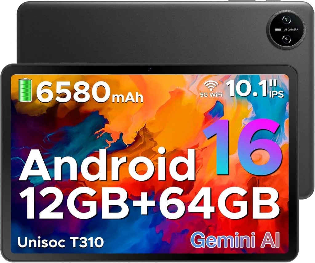 DOOGEE Tab A9 Tablet 10 Zoll Android 16, 12GB RAM+64GB ROM(TF 2TB) Gaming Tablet, Gemini AI, 6580mAh, Unisoc T310, Dual Speaker, 5G WiFi, 8MP Kamera, Bluetooth 5.0, Face ID, 3.5mm Kopfhöreranschluss79,99€ statt 129,99€➡️ https://www.amazon.de/dp/B0FMYF7XR6/?tag=preisfehlerheute-21