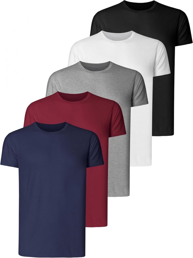 Teesmen T Shirt Herren Baumwolle Basic Männer Kurzarm Sport Atmungsaktive 5er Pack 5 Rundhals Einfarbige Baumwoll Unifarben (Multipack 1, M)14,99€ statt 37,99€➡️ https://www.amazon.de/dp/B07GWFM4WH/?tag=preisfehlerheute-21