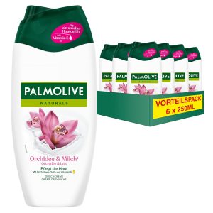 Palmolive Duschgel Naturals Orchidee & Milch 6x250ml - Cremedusche mit Orchideen-Duft5.05€ ➡️ https://www.amazon.de/dp/B008MUJ94S/?tag=preisfehlerheute-21