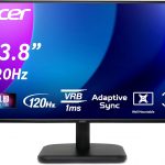 Acer EK241Y G Monitor 23,8 Zoll (60 cm Bildschirm) Full HD, IPS, 120Hz HDMI, 75Hz VGA, 4ms (GTG), HDMI 1.4, VGA, AdaptiveSync