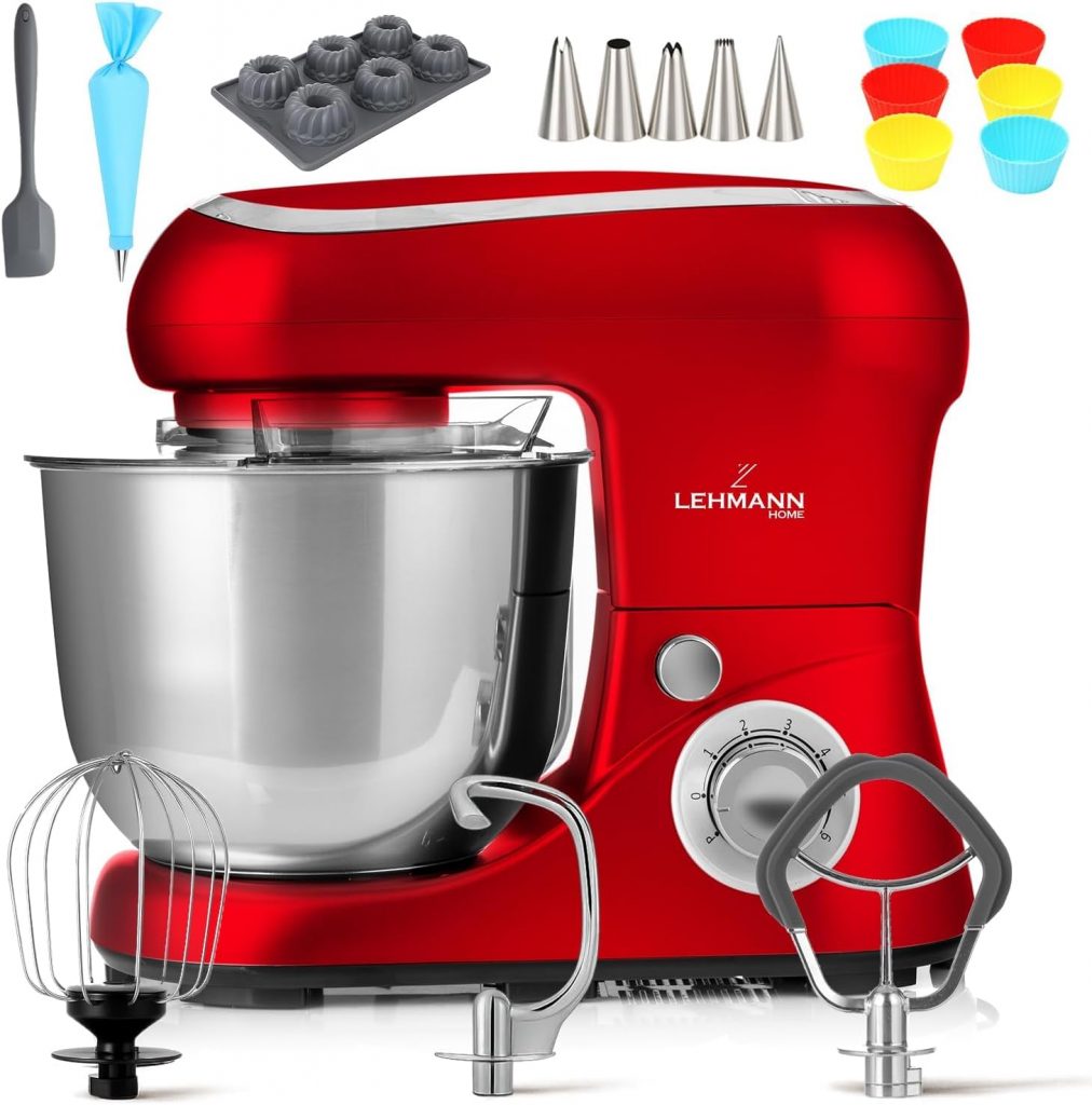 🤴 Lehmann Planetarische Küchenmaschine mit Edelstahlschüssel 5 L, Multifunktions Rührgerät 2200 W, 6 Geschwindigkeit Teigmaschine, inkl. Spritzschutzdeckel, Knethaken und Schneebesen (Rot)79,98€ statt 99,99€ – 21,0 🔥🚚 Verkauft und Versand durch KT-24575 Bewertungen: 4.2 / 5.0 ⭐️⭐️⭐️⭐️🛒 zu Amazon https://www.amazon.de/dp/B0DGTFN1HZ/?th=1&tag=preisfehlerheute-21#038;psc=1&tag=preisfehlerheute-21