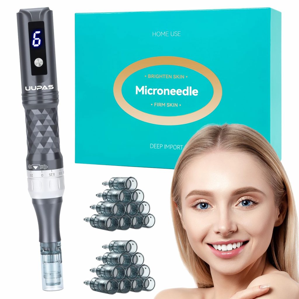 👑 Microneedling Pen – UUPAS Professionelles Elektrisches Kabel Microneedling Nadeln 20 Ersatzpatronen Wiederaufladbare Therapie Gerät – Beauty Micro Needling für Gesicht Körper und Haarwachstum (Grau)58,99€ statt 83,54€ – 3 🔥🚚 Verkauft von UUPAS Direct und Versand durch Amazon2 Bewertungen: 5.0 / 5.0 ⭐️⭐️⭐️⭐️⭐️🛒 zu Amazon https://www.amazon.de/dp/B07WL86CQH/?th=1&tag=preisfehlerheute-21#038;psc=1&tag=preisfehlerheute-21