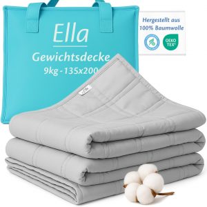 🤴 Ella Gewichtsdecke 135x200 9kg - Anti Stress Therapiedecke - Schwere Decke aus 100% Baumwolle - Bettdecke für tiefen Schlaf & bessere Erholung, Weighted Blanket Für Männer, Frauen von 75-110kg, Grau50,36€ statt 69,95€ - 29,00 % 🔥🚚 Verkauft von Ella Health und Versand durch Amazon1,216 Bewertungen: 4.5 / 5.0 ⭐️⭐️⭐️⭐️⭐️🛒 zu Amazon https://www.amazon.de/dp/B0BRKLNZCR/?th=1&amp%3Bpsc=1&amp%3Btag=preisfehlerheute-21&tag=preisfehlerheute-21