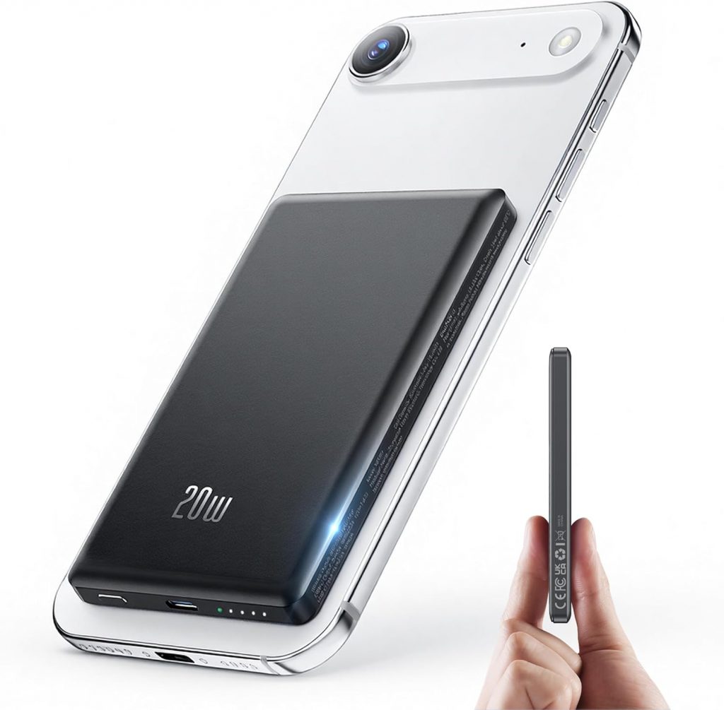 👑 Ultra Slim iPhone Powerbank für Magsafe, Ntaanoo Magnetische Power Bank Induktives Laden 5000mAh, 20W Schnellladung Wireless Externe Handyakkus Kabelloses Akkupack für iPhone17/16/15/14/13/12, Schwarz19,98€ statt 49,99€ - 61,00 % 🔥🚚 Verkauft von HANJIN TRADE LIMITED und Versand durch Amazon266 Bewertungen: 4.6 / 5.0 ⭐️⭐️⭐️⭐️⭐️🛒 zu Amazon https://www.amazon.de/dp/B0FH9PMD2D/?amp%3Btag=preisfehlerheute-21&%3Bamp%3Bth=1&%3Bamp%3Bpsc=1&tag=preisfehlerheute-21