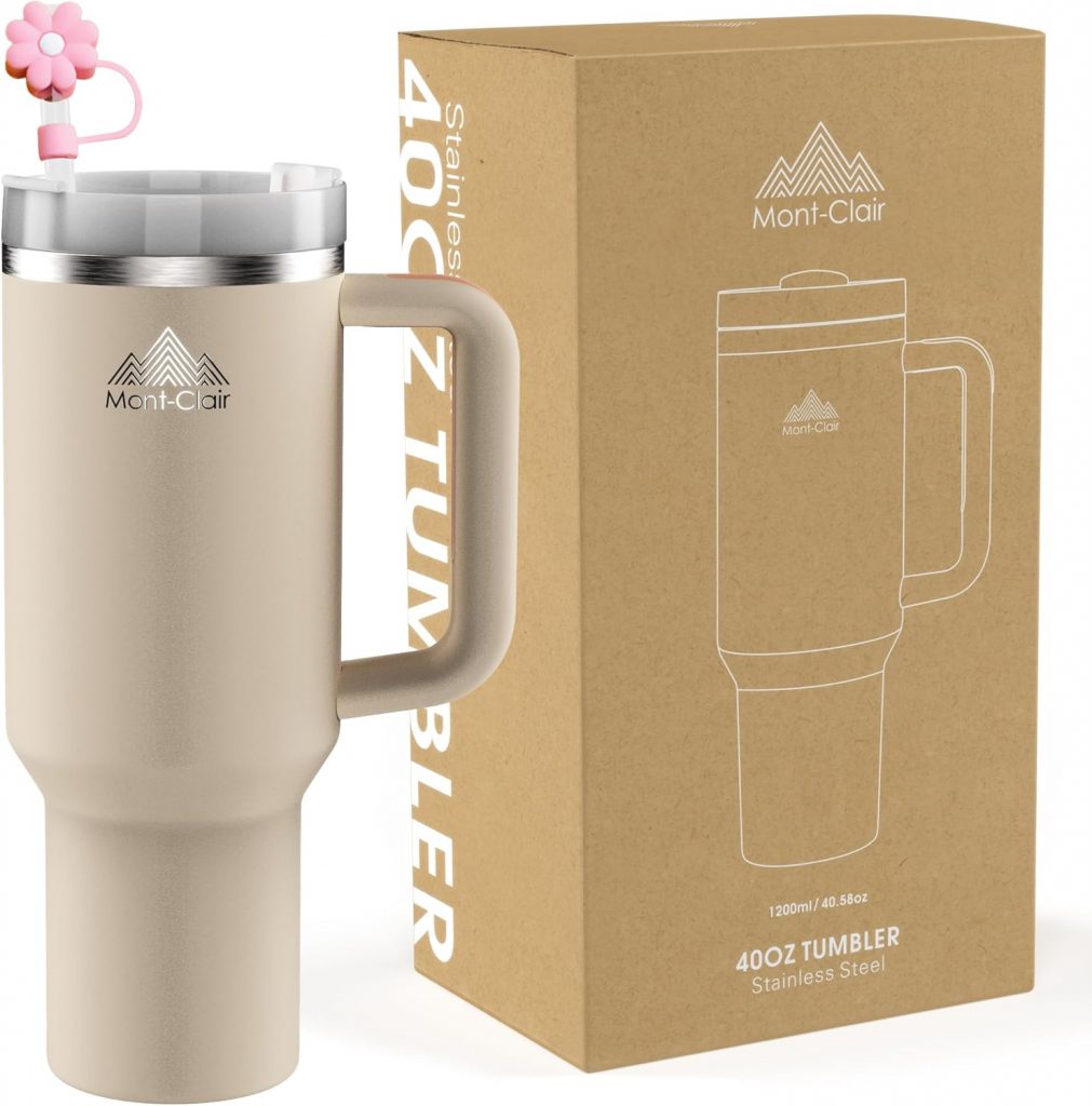 Tumbler 40oz – Trinkflasche mit Strohhalm 1.2L – Thermobecher mit Strohhalm Kühlt 10 Stunden – 48 Stunden Eisgekühlt – Trinkbecher mit Deckel und Strohhalm BPA Frei – Kaffeebecher To Go – Rosenquarz9,99€ statt 19,97€➡️ https://www.amazon.de/dp/B0D54BXMDM/?tag=preisfehlerheute-21
