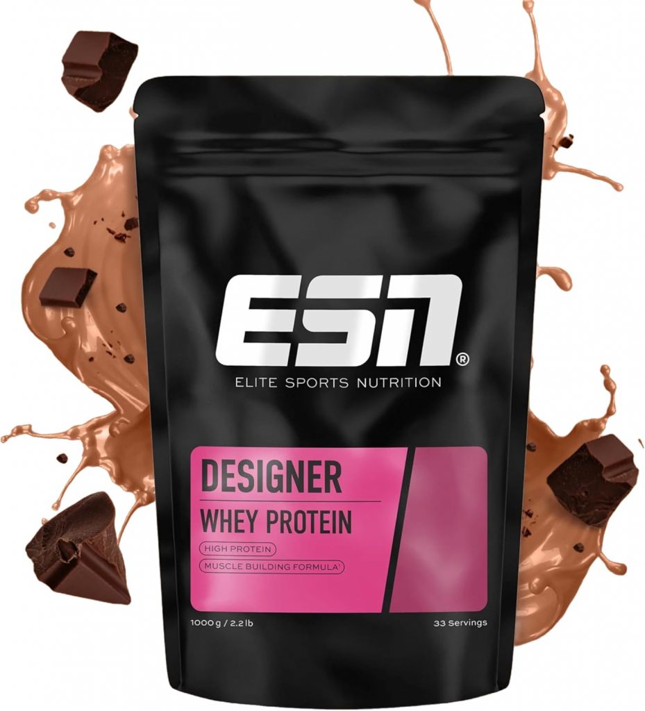 ESN Designer Whey Protein Pulver, Chocolate, 1 kg, bis zu 23 g Protein pro Portion, ideal zum Muskelaufbau und -erhalt – made in Germany33,89€ statt 39,90€➡️ https://www.amazon.de/dp/B004U4WUFU/?tag=preisfehlerheute-21
