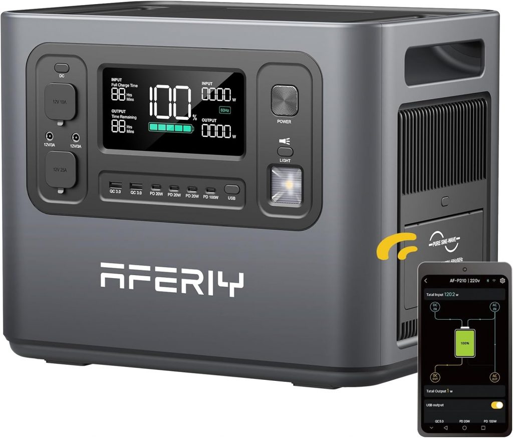 🤴 AFERIY 2400W Tragbare Powerstation, 2048Wh LiFePO4 Batterie, 1,7 Stunde Schnellladung, 13 Anschlüsse, Sinuswellen 230V, USV, Mobile Stromversorgung für Outdoors Camping, 7 Jahre Garantie749,00€ statt 1049,00€ – 29,0 🔥🚚 Verkauft und Versand durch Huify-tech389 Bewertungen: 4.7 / 5.0 ⭐️⭐️⭐️⭐️⭐️🛒 zu Amazon https://www.amazon.de/dp/B0CDGLT8JK/?th=1&tag=preisfehlerheute-21#038;psc=1&tag=preisfehlerheute-21