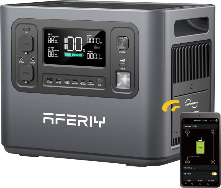🤴 AFERIY 2400W Tragbare Powerstation, 2048Wh LiFePO4 Batterie, 1,7 Stunde Schnellladung, 13 Anschlüsse, Sinuswellen 230V, USV, Mobile Stromversorgung für Outdoors Camping, 7 Jahre Garantie749,00€ statt 1049,00€ - 29,00 % 🔥🚚 Verkauft und Versand durch Huify-tech389 Bewertungen: 4.7 / 5.0 ⭐️⭐️⭐️⭐️⭐️🛒 zu Amazon https://www.amazon.de/dp/B0CDGLT8JK/?amp%3Btag=preisfehlerheute-21&amp%3Bth=1&amp%3Bpsc=1&tag=preisfehlerheute-21
