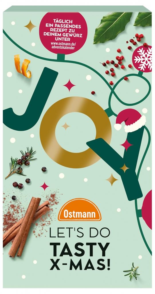 Ostmann Gewürze – Adventskalender 2025 | Gewürzkalender mit 24 abwechslungsreichen Gewürzmischungen zum Probieren | Leckere Rezepte zu jedem Gewürz | Geschenkidee für Advents- & Weihnachtszeit19,99€