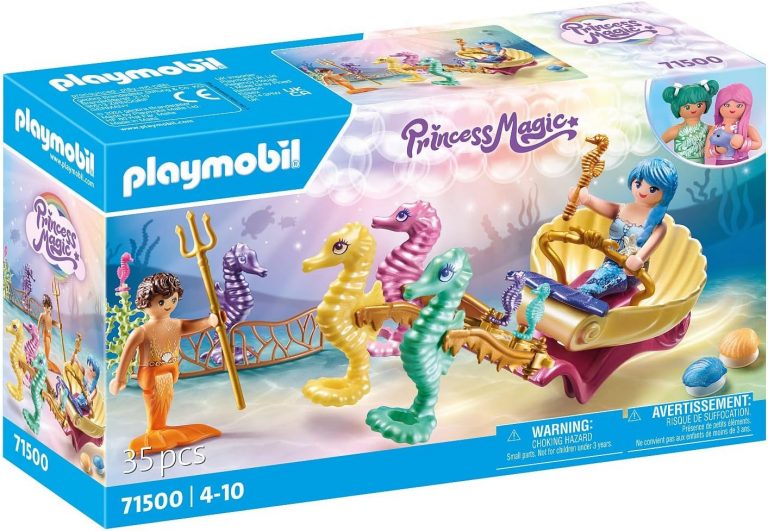 🤴 PLAYMOBIL Princess Magic 71500 Meeresbewohner mit Seepferdchenkutsche, inklusive Sieben Seepferdchen und Dekomuscheln zum Befestigen, detailreiches Spielzeug für Kinder ab 4 Jahren17,98€ statt 24,99€ - 29,00 % 🔥🚚 Verkauft durch Amazon und Versand durch Amazon170 Bewertungen: 4.6 / 5.0 ⭐️⭐️⭐️⭐️⭐️🛒 zu Amazon https://www.amazon.de/dp/B0CK1RPLG2/?amp%3Btag=preisfehlerheute-21&tag=preisfehlerheute-21
