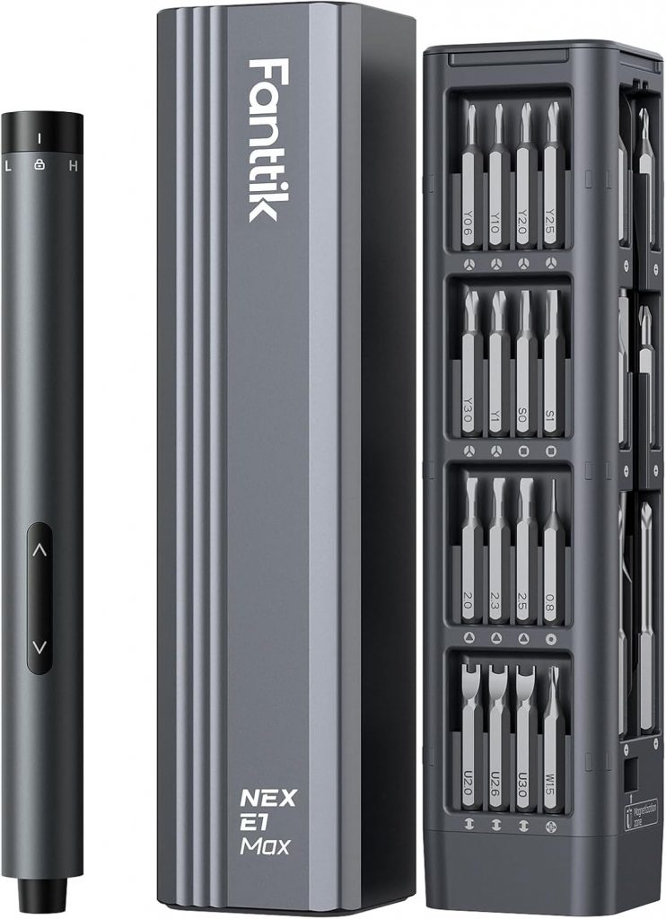 👑 Fanttik E1 Max Mini Elektro Schraubendreher Set, 50 in 1 Magnetische Präzisions-Schraubendreher Kit, 2 Gänge Drehmoment, 5/32 Zoll Sechskant, Geeignet für Reparatur für iPhone,Laptop, Brillen, Uhren36,00€ statt 59,99€ – 4 🔥🚚 Verkauft von ALEAPOW und Versand durch Amazon5,708 Bewertungen: 4.6 / 5.0 ⭐️⭐️⭐️⭐️⭐️🛒 zu Amazon https://www.amazon.de/dp/B0BGWRWRX2/?th=1&tag=preisfehlerheute-21#038;psc=1&tag=preisfehlerheute-21