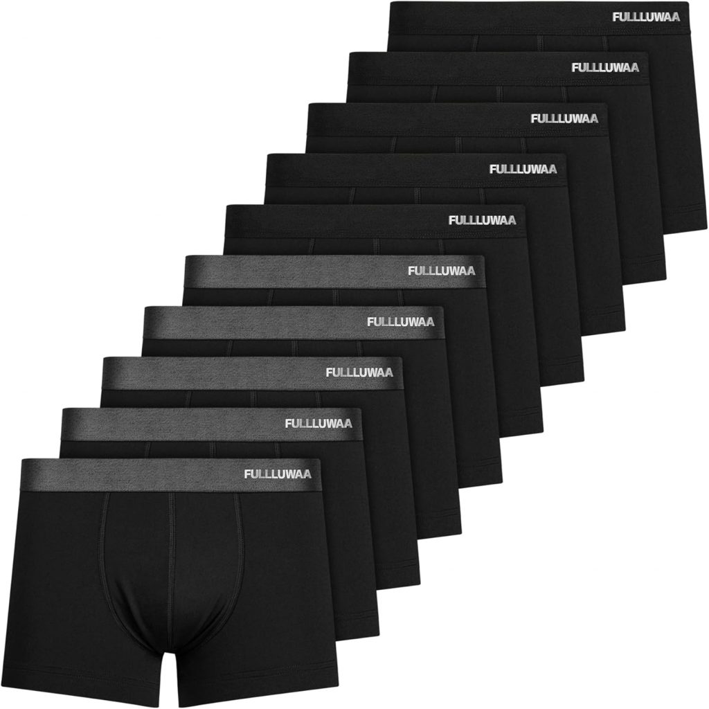 Boxershorts Herren 10er Pack Baumwolle Unterhosen Männer Ohne Kratzenden Zettel Atmungsaktiv und Weiche…