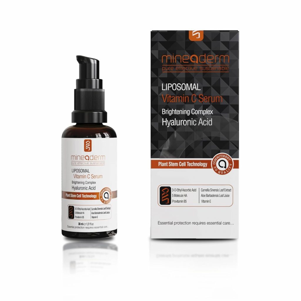Mineaderm Liposomales Vitamin C Serum hochdosiert – 5% Ethyl Ascorbic Acid & Hyaluronsäure Komplex – Anti-Aging Serum Gegen Falten, Pigmentflecken, Pickelmale – Feuchtigkeitsspendend & Straffend 30 ml11,92€ statt 23,99€➡️ https://www.amazon.de/dp/B08WRT3PF9/?tag=preisfehlerheute-21