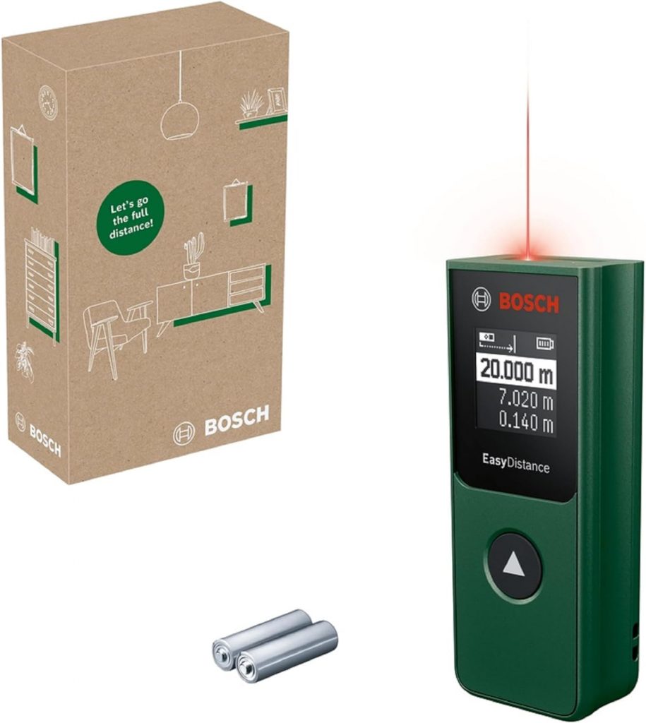 🤴 Bosch Laser-Entfernungsmesser EasyDistance 20 (einfache und präzise Messung bis 20 m, Hosentaschenformat, Ein-Tasten-Steuerung, in E-Commerce-Karton)32,99€ statt 49,99€ – 35,0 🔥🚚 Verkauft durch Amazon und Versand durch Amazon406 Bewertungen: 4.6 / 5.0 ⭐️⭐️⭐️⭐️⭐️🛒 zu Amazon https://www.amazon.de/dp/B0CS6R4611/?th=1&tag=preisfehlerheute-21#038;psc=1&tag=preisfehlerheute-21