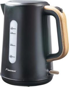 👑 Bestron Wasserkocher mit 360&deg; Basis, inkl. Kochstopp-Automatik & Trockenlaufschutz, 1.7 Liter Fassungsververm&ouml;gen, 2200 Watt, AWK2200BW, Farbe: Schwarz / Holz19,98&euro; statt 27,99&euro; - 29,00 % 🔥🚚 Verkauft durch Amazon und Versand durch Amazon749 Bewertungen: 4.4 / 5.0 ⭐️⭐️⭐️⭐️🛒 zu Amazon https://www.amazon.de/dp/B09Y45K3BL/?th=1&amp%3Bpsc=1&amp%3Btag=preisfehlerheute-21&tag=preisfehlerheute-21