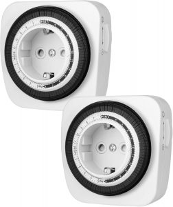 DEWENWILS Mechanische Zeitschaltuhr Steckdose, Schaltuhr Steckdose Zeitschaltuhren, Analog Zeitschaltuhr mit 96 Segmenten (je 15 min) f&uuml;r Beleuchtung, f&uuml;r Kaffeemaschine, 16A/3680W, 2 Packs,Timer12,53&euro; statt 18,99&euro;➡️ https://www.amazon.de/dp/B083DMNZ8B/?tag=preisfehlerheute-21