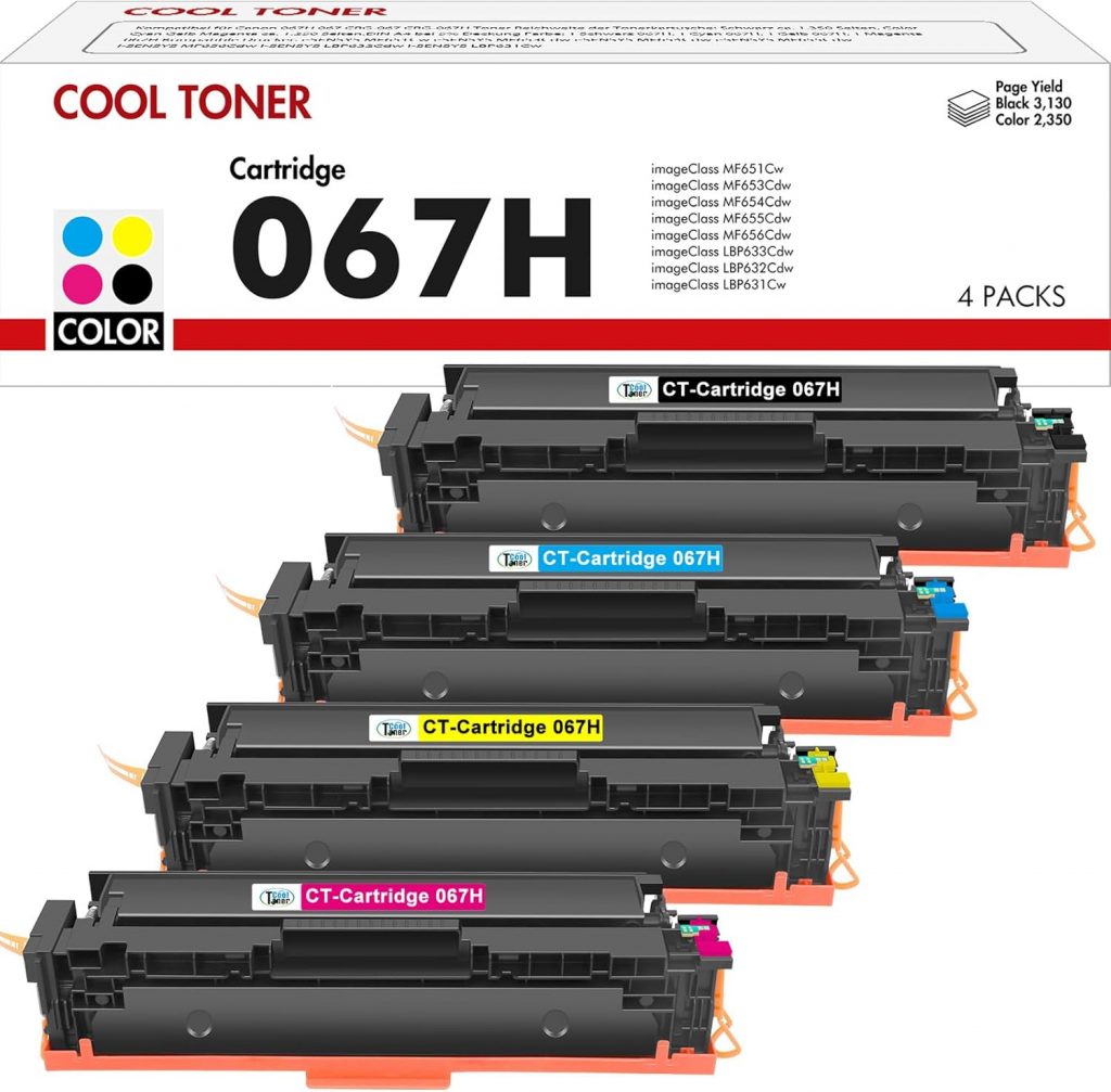 👑 067H 067 Toner Cartridge Set: Kompatible für Canon 067H 067 i-SENSYS MF657Cdw MF655Cdw MF651Cw LBP631Cw LBP632Cdw LBP633Cdw MF656Cdw MF653Cdw MF654Cdw 4 Packs ( Schwarz Cyan Gelb Magenta )79,15€ statt 119,99€ - 35,00 % 🔥🚚 Verkauft von Origin EU und Versand durch Amazon12 Bewertungen: 4.6 / 5.0 ⭐️⭐️⭐️⭐️⭐️🛒 zu Amazon https://www.amazon.de/dp/B0DYDPCSM1/?amp%3Btag=preisfehlerheute-21&%3Bamp%3Bth=1&%3Bamp%3Bpsc=1&tag=preisfehlerheute-21