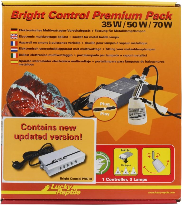 🤴 Lucky Reptile Bright Control Premium Pack - Multiwatt-Vorschaltgerät mit Fassung für Metalldampflampen - Elektronisches Vorschaltgerät für Bright Sun Lampen - Zubehör Terrarium - 35 / 50 / 70 W78,00€ statt 139,00€ - 44,00 % 🔥🚚 Verkauft durch Amazon und Versand durch Amazon23 Bewertungen: 4.0 / 5.0 ⭐️⭐️⭐️⭐️🛒 zu Amazon https://www.amazon.de/dp/B07DFMZS3K/?amp%3Btag=preisfehlerheute-21&tag=preisfehlerheute-21