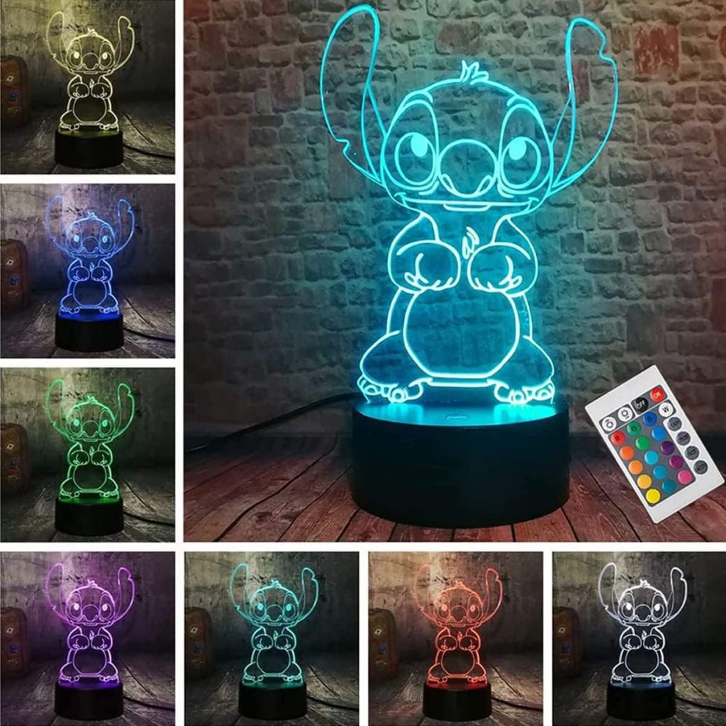 ZTZK Stitch Lampe, 3D LED Nachtlicht intelligente Fernbedienung Tischlampe 16 Farben für Weihnachten Stitch Geschenk Kinderzimmer Dekoration14,80€ statt 22,90€➡️ https://www.amazon.de/dp/B09CYTB2YL/?tag=preisfehlerheute-21