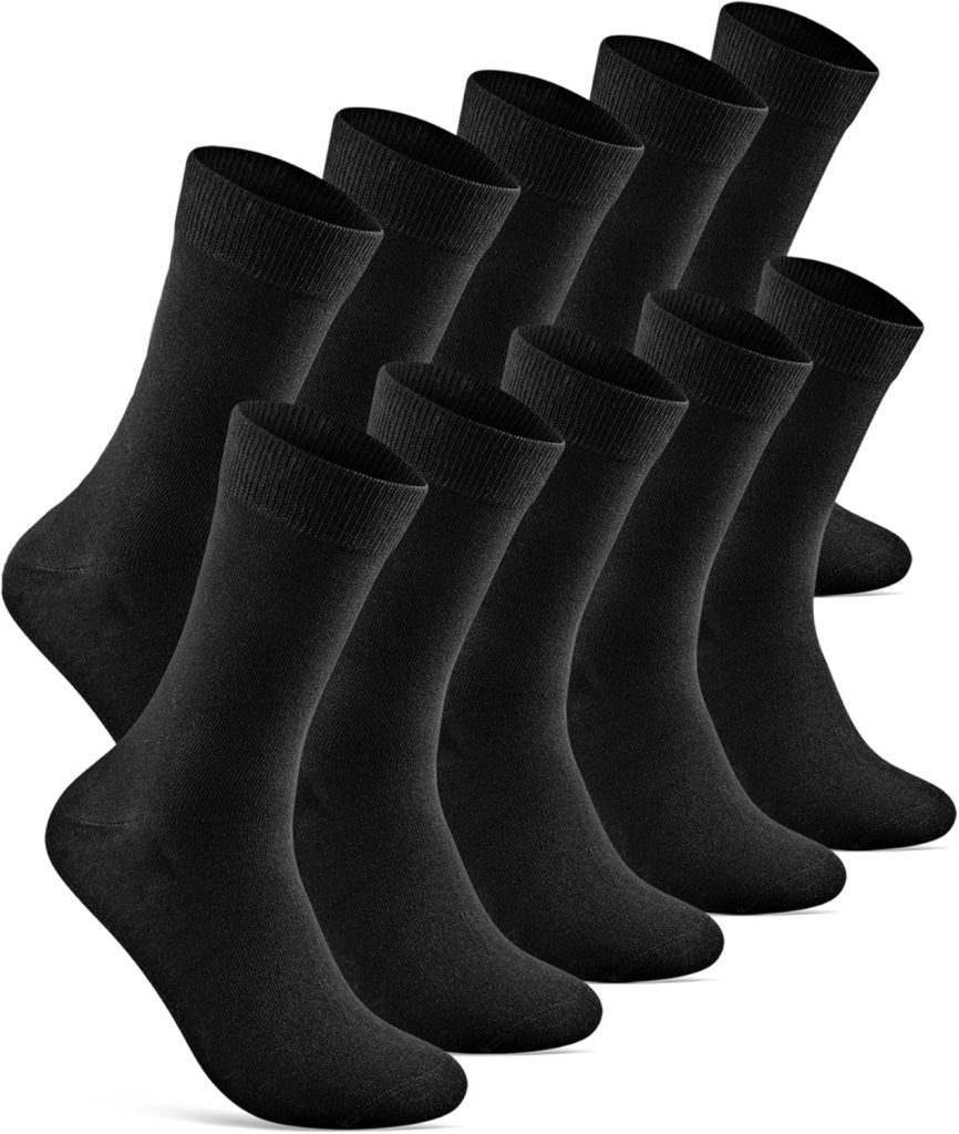 👑 Socken Herren 10 Paar Business Herrensocken aus atmungsaktiver Baumwolle ohne drückende Naht, Anzugsocken Schwarz14,99€ statt 19,98€ - 26,00 % 🔥🚚 Verkauft von Sockenkauf24 und Versand durch Amazon744 Bewertungen: 4.5 / 5.0 ⭐️⭐️⭐️⭐️⭐️🛒 zu Amazon https://www.amazon.de/dp/B0CYCC85HP/?amp%3Btag=preisfehlerheute-21&%3Bamp%3Bth=1&%3Bamp%3Bpsc=1&tag=preisfehlerheute-21