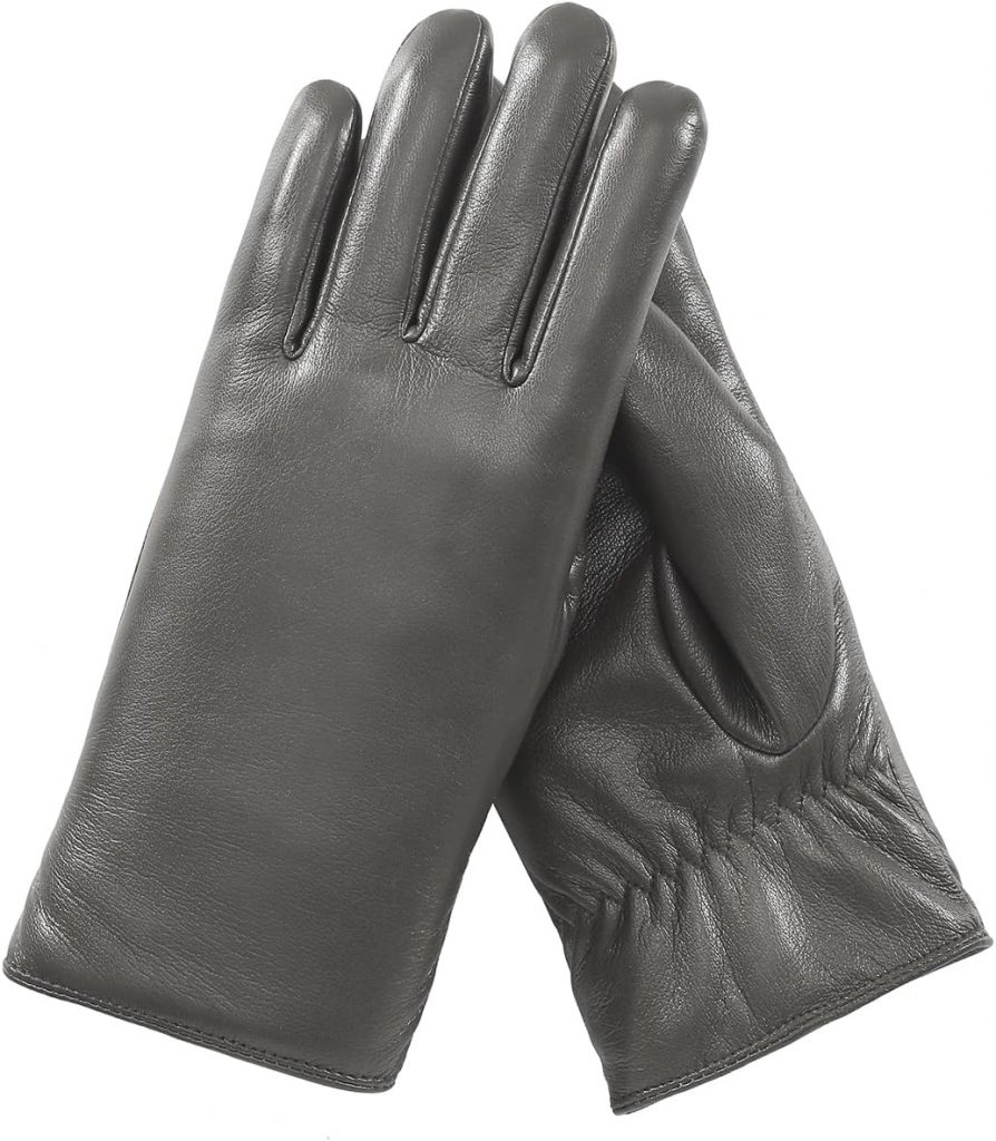 👑 Knuffnee Damen Winter Lederhandschuhe Warme Gefüttert Handschuhe Autofahren Handschuhe