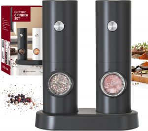 👑 CIRCLE JOY Salz und Pfeffermühlen Elektrische 2er Set Batteriebetriebenen Gewürzmühle mit Basis, Weißem LED-Licht und Einstellbarer Grobheit, Schwarz13,59€ statt 21,99€ - 39,00 % 🔥🚚 Verkauft von CIRCLEJOYEU und Versand durch Amazon8,929 Bewertungen: 4.5 / 5.0 ⭐️⭐️⭐️⭐️⭐️🛒 zu Amazon https://www.amazon.de/dp/B0BV9B1NJR/?th=1&%3Bpsc=1&%3Btag=preisfehlerheute-21&tag=preisfehlerheute-21