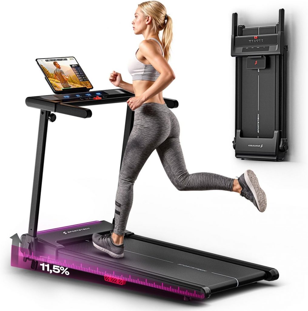 Sportstech Laufband für Zuhause, Laufband klappbar, Treadmill bis 12 km/h, max. 120kg, Tablethalterung, Deutsche Qualitätsmarke, mit 11,5% Steigung, Bluetooth App kompatibel, LED, sProRun248,00€ statt 329,00€➡️ https://www.amazon.de/dp/B0FC2KW72F/?tag=preisfehlerheute-21