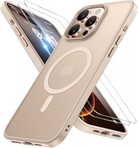 Miracase Magnetisch für iPhone 16 Pro Max Hülle für Magsafe[mit 2 Schutzglas] Militärschutz Stoßfest Kratzfest Samtige Haptik Dünn Handyhülle für iPhone 16 Pro Max 6,9 Zoll, Wüstensand16,99€ statt 24,99€➡️ https://www.amazon.de/dp/B0FSKM12RB/?tag=preisfehlerheute-21