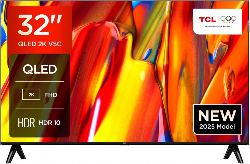 🤴 TCL 32V5C - 32“ Full HD Smart QLED Direct LED TV mit Android TV & HDR - Kompatibel mit Google Cast & Google Home, Schlankes Design149,00€ statt 199,00€ - 26,00 % 🔥🚚 Verkauft durch Amazon und Versand durch Amazon5,860 Bewertungen: 4.2 / 5.0 ⭐️⭐️⭐️⭐️🛒 zu Amazon https://www.amazon.de/dp/B0F3XMZWRX/?amp%3Btag=preisfehlerheute-21&%3Bamp%3Bth=1&%3Bamp%3Bpsc=1&tag=preisfehlerheute-21