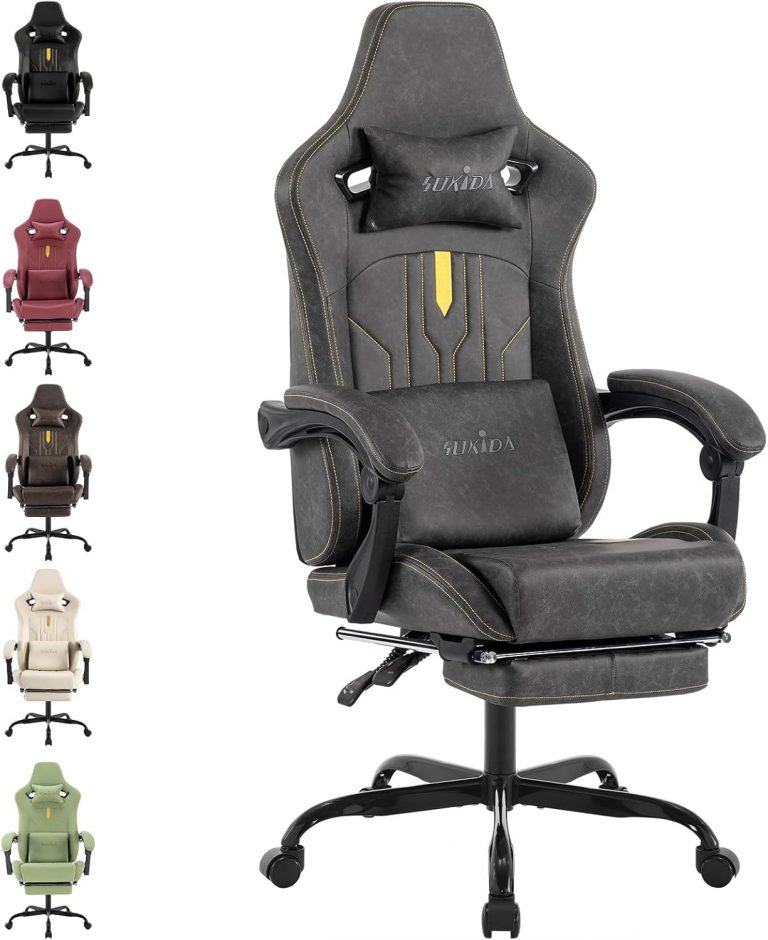 SUKIDA Gaming Stuhl Computerstuhl Ergonomischer Gaming Chair mit Fußstütze Bürostuhl Ergonomischer Computerstuhl mit Lendenwirbelstütze Grey59.49€ ➡️ https://www.amazon.de/dp/B0DQL6D19R/?tag=preisfehlerheute-21