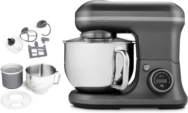 MEDION Küchenmaschine (5 Liter Edelstahlschüssel, 1.200 Watt, Eisschüssel für Zubereitung von Eis, Mischen Kneten Rühren, Digitales Display, Knetmaschine, Teigmaschine, MD18420) Titan79,85€ ➡️ https://www.amazon.de/dp/B0DMNVGYN9/?tag=preisfehlerheute-21