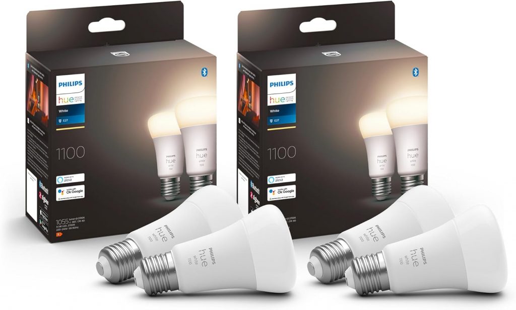 🤴 Philips Hue White E27 Lampe 4 Pack 4x1055lm, dimmbar, warmweißes Licht, steuerbar via App, kompatibel mit Amazon Alexa,9.5W (Echo, Echo Dot)34,97€ statt 52,00€ – 33,0 🔥🚚 Verkauft durch Amazon und Versand durch Amazon186 Bewertungen: 4.6 / 5.0 ⭐️⭐️⭐️⭐️⭐️🛒 zu Amazon https://www.amazon.de/dp/B0DP2JPJ4F/?tag=preisfehlerheute-21