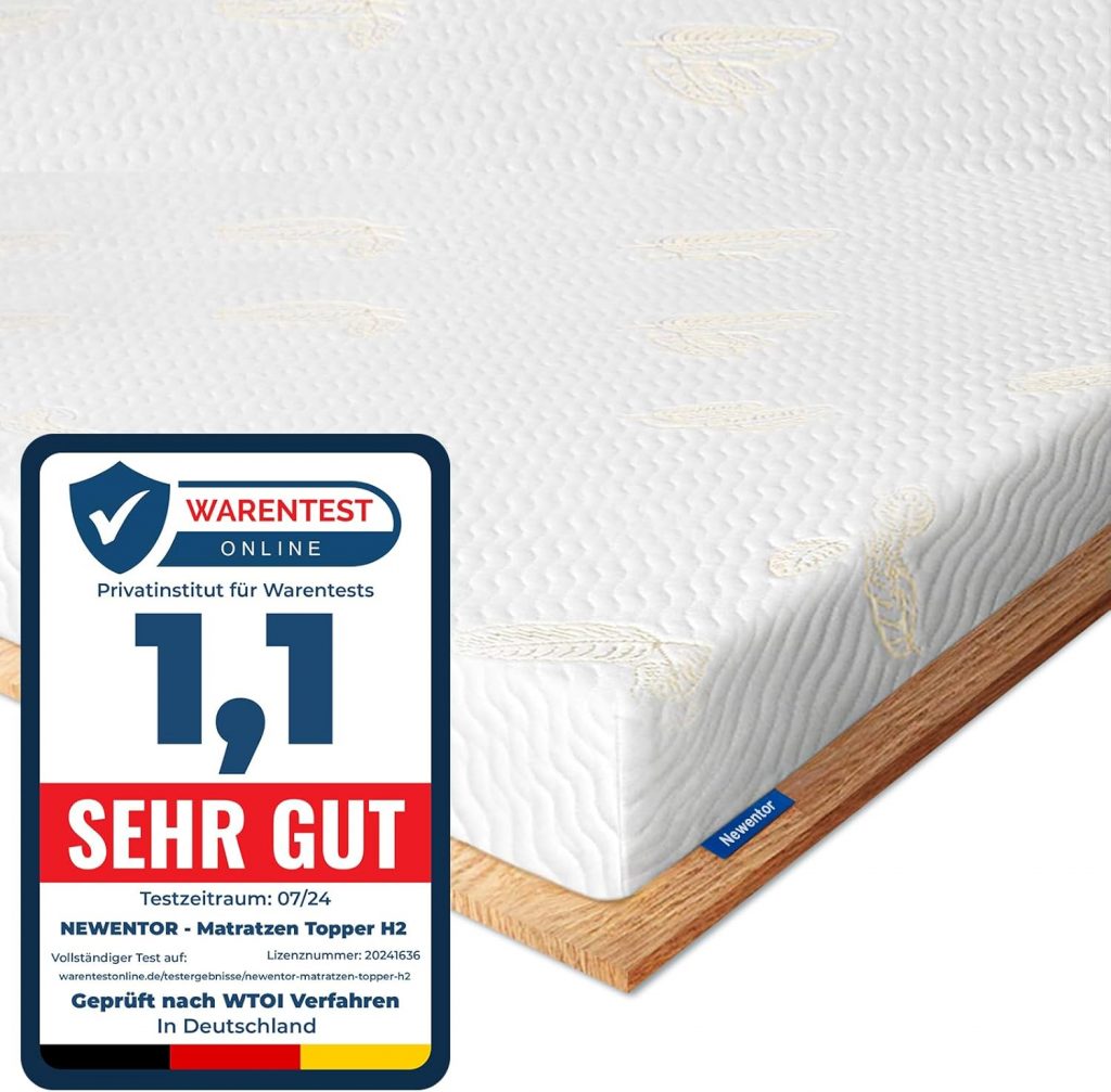 Newentor® Matratzen Topper 90x200cm H2, Matratzentopper 90x200 Schlafsofa Bett, Mattress Topper 90x200 Boxspringbett Öko-Tex Zertifiziert Bezug Kaltschaum 5CM Höhe59,99€ statt 85,99€➡️ https://www.amazon.de/dp/B09LYHWTH5/?tag=preisfehlerheute-21