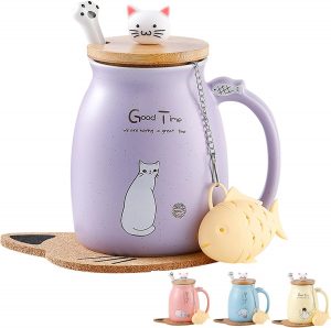 👑 Katzen-Tasse Süße Keramik Kaffeetasse mit deckel,Edelstahl Löffel, Neuheit Morgen Cup Tee Milch Weihnachten Becher Geschenk Teetasse mit Deckel und Sieb Geschenke für Frauen 380ML13,59€ statt 20,99€ - 36,00 % 🔥🚚 Verkauft von MengCat und Versand durch Amazon6,388 Bewertungen: 4.6 / 5.0 ⭐️⭐️⭐️⭐️⭐️🛒 zu Amazon https://www.amazon.de/dp/B08317P41Q/?th=1&amp%3Bpsc=1&amp%3Btag=preisfehlerheute-21&tag=preisfehlerheute-21