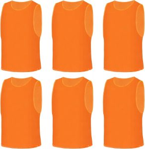 AUYAO Fussballtraining Leibchen Fubball Kinder 6 Set Mesh Trimmage Trainingsleibchen Fußball Trainingsweste Sport Markierungshemd Damen Westen Fussball Volleyball Basketball Teamtraining L (Orange)11,04€ statt 16,99€➡️ https://www.amazon.de/dp/B0FP2C1ZY2/?tag=preisfehlerheute-21
