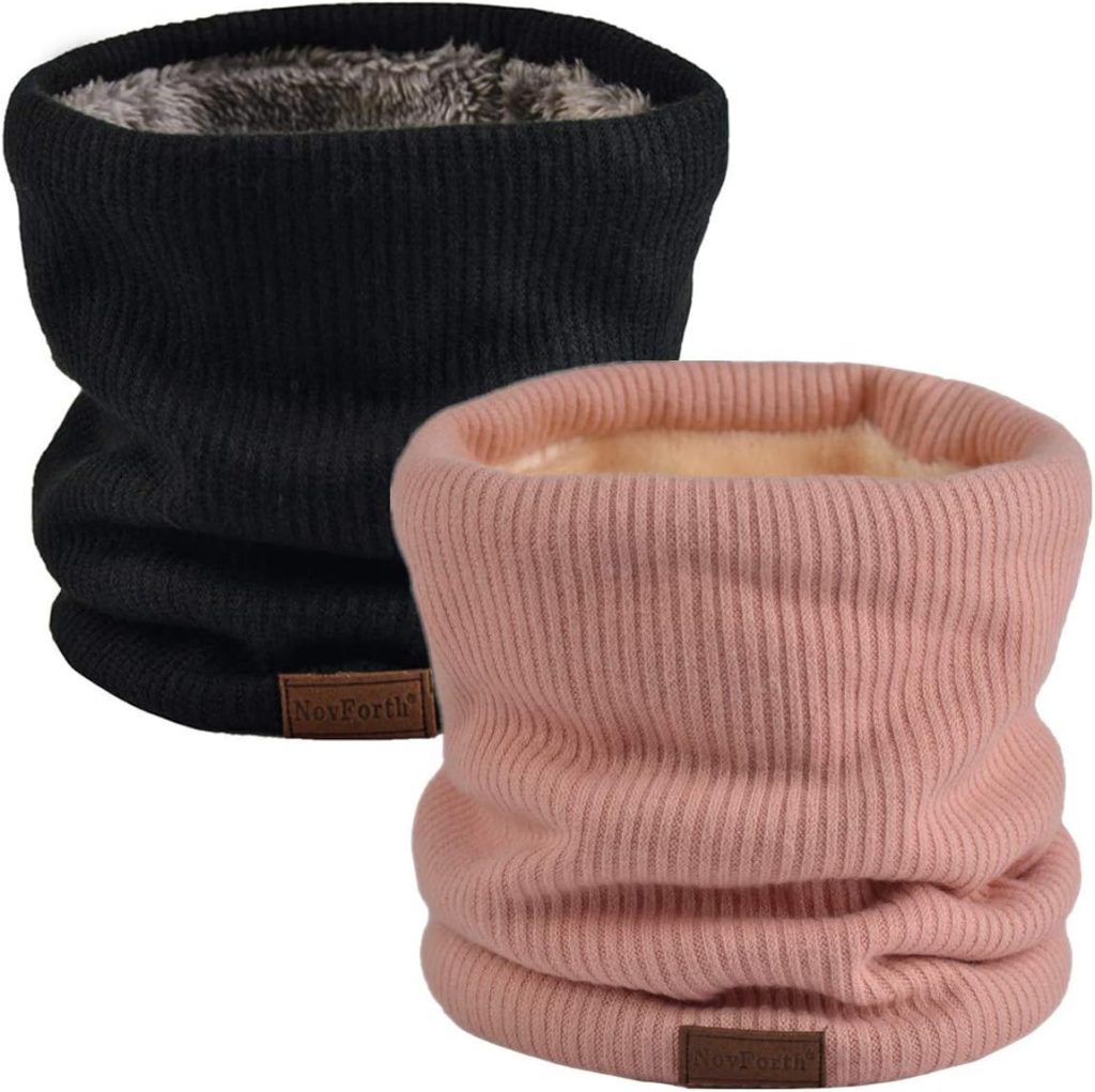NovForth Winter Halsschlauch Herren Ski, Halswärmer Halstuch Männer Gesichtsschal Damen, Fleece Schal Schlauchtuch für Herren Gamaschenmaske, Winddichte Kreisschlaufenschals
