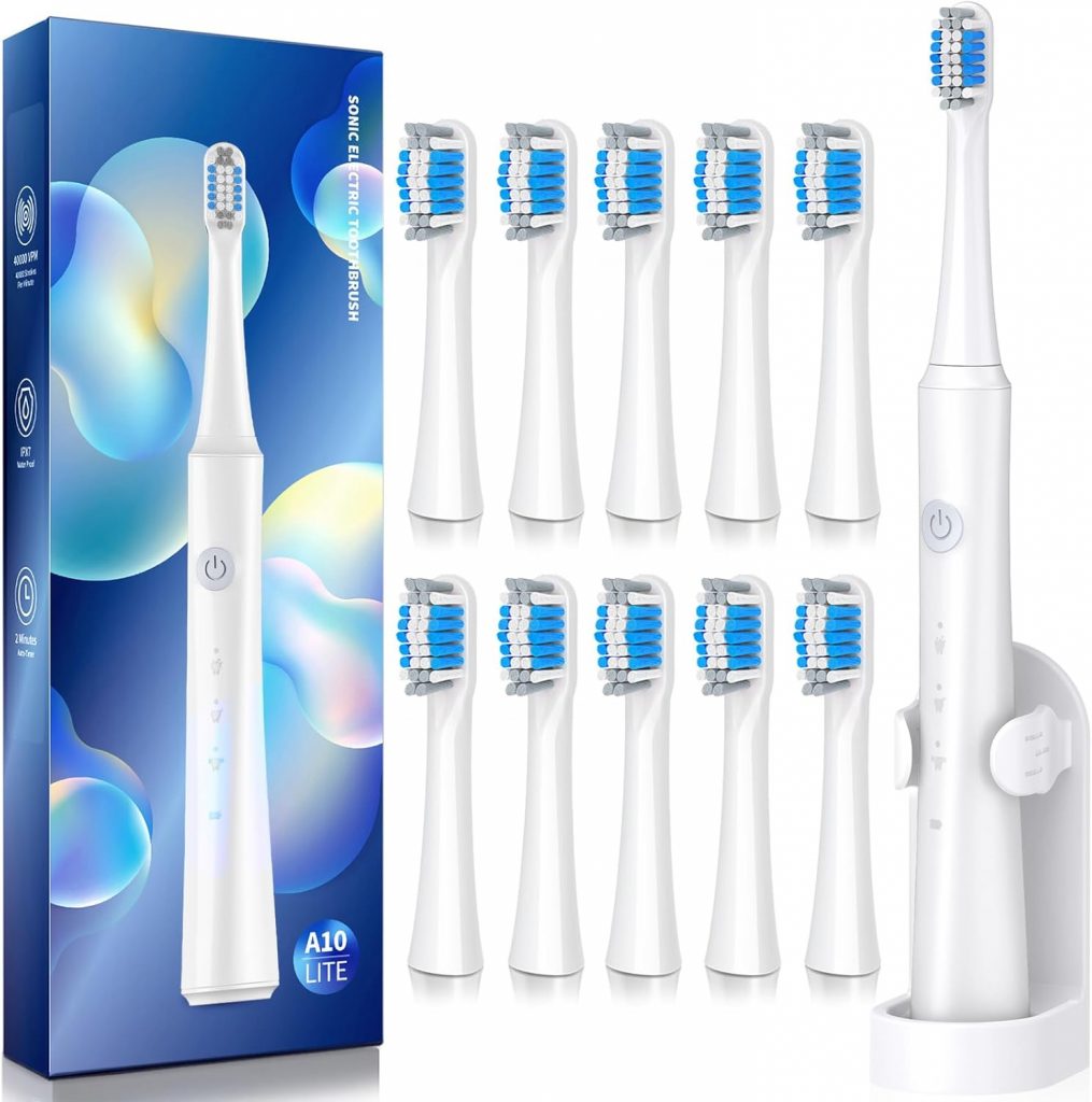 👑 Erwachsenenelektrische Zahnbürste mit Halter und 10 Bürstenköpfen, wiederaufladbare elektrische Zahnbürste. Schnelles 2-Stunden-Laden hält 35 Tage. 40.000 VPM und 3 Modi (Weiß, smart)8,99€ statt 16,66€ - 47,00 % 🔥🚚 Verkauft von Demita Dr store und Versand durch Amazon760 Bewertungen: 4.4 / 5.0 ⭐️⭐️⭐️⭐️🛒 zu Amazon https://www.amazon.de/dp/B0DM5SJJZF/?amp%3Btag=preisfehlerheute-21&%3Bamp%3Bth=1&%3Bamp%3Bpsc=1&tag=preisfehlerheute-21