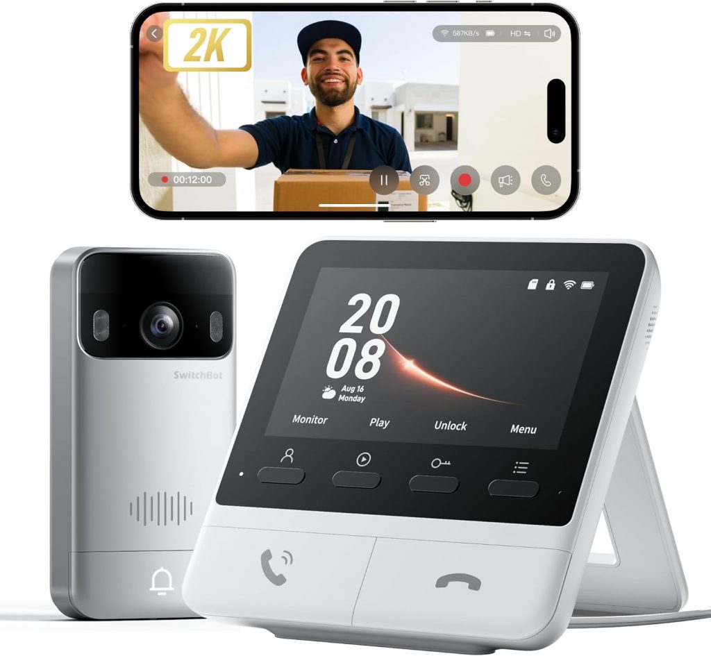 👑 SwitchBot WLAN Türklingel mit Kamera, 2K Video Türklingel mit 4,3 Zoll Farbbildschirm, Smart Türklingel Kamera mit 165° Weitwinkel, 5000 mAh, Zwei-Wege-Audio, Kompatibel mit Alexa99,99€ statt 159,99€ - 38,00 % 🔥🚚 Verkauft von SwitchBot und Versand durch Amazon2,571 Bewertungen: 4.1 / 5.0 ⭐️⭐️⭐️⭐️🛒 zu Amazon https://www.amazon.de/dp/B0F672TCXQ/?amp%3Btag=preisfehlerheute-21&%3Bamp%3Bth=1&%3Bamp%3Bpsc=1&tag=preisfehlerheute-21