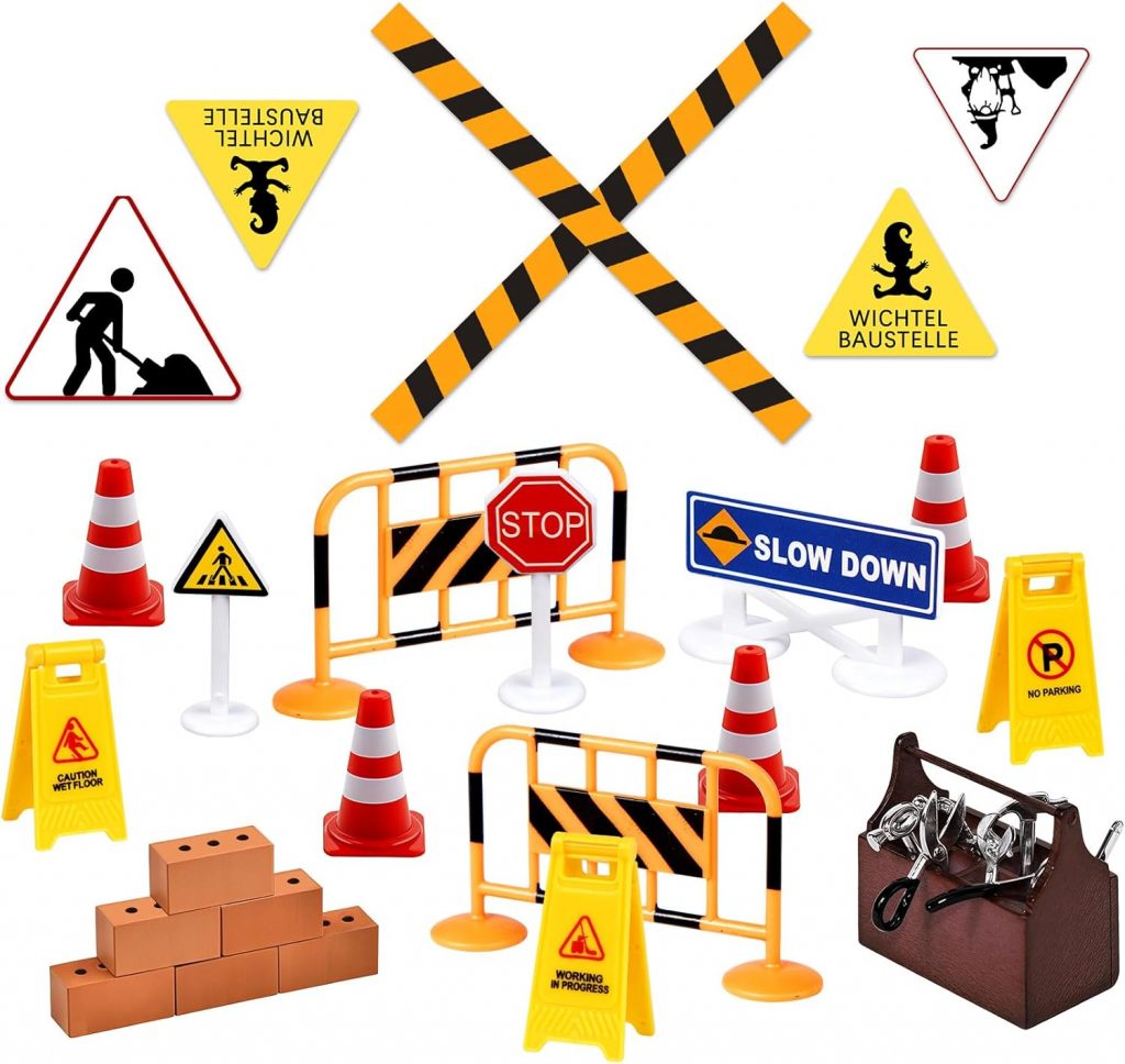 ilauke Wichtel Baustelle Set, 24Pcs Miniatur Wichtel Zubehör mit Verkehrsschildern, Werkzeugkiste Ziegeln - 1/12,Wichtelbaustelle Miniatur Deko, Weihnachten für Wichteltür Einzug Weihnachtsdekoration3,99€ statt 9,99€➡️ https://www.amazon.de/dp/B0FJXQK51J/?tag=preisfehlerheute-21