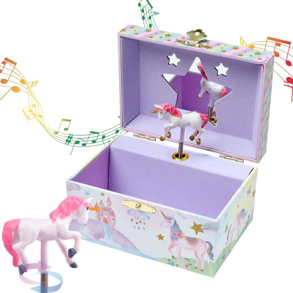 🤴 Jewelkeeper Musikalisches Schmuckkästchen Mädchen – Einhorn Design mit Drehfigur und Musikspieluhr, Einhorn Geschenke für Mädchen – Schatzkiste Kinder – Rosa, 21.8 x 27.4 x 38.3 cm14,99€ statt 24,99€ – 41,0 🔥🚚 Verkauft von Galim und Versand durch Amazon56,420 Bewertungen: 4.6 / 5.0 ⭐️⭐️⭐️⭐️⭐️🛒 zu Amazon https://www.amazon.de/dp/B07F115M6Q/?th=1&tag=preisfehlerheute-21#038;psc=1&tag=preisfehlerheute-21