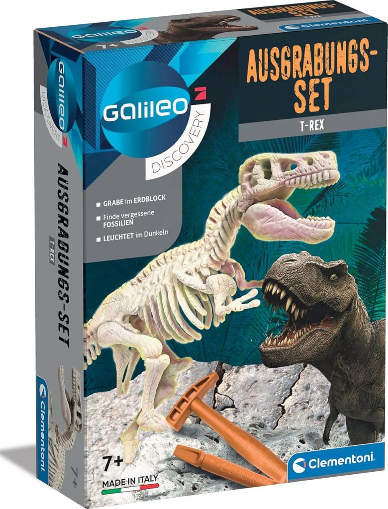 Clementoni Galileo Discovery – Ausgrabungs-Set T-Rex, Ausgraben von Dinosaurier-Fossilien mit Hammer & Meißel, für kleine Forscher, Spielzeug für Kinder ab 7 Jahren von Clementoni 6