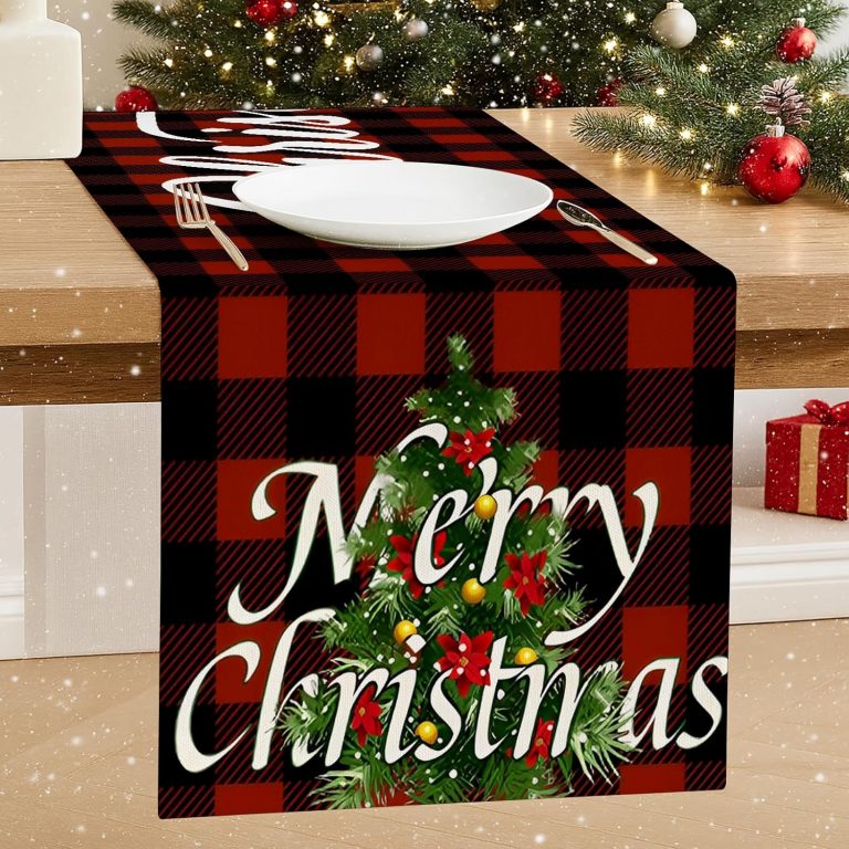 Luzzxfa Weihnachtsbaum Merry Christmas Weihnachten Tischläufer Rotes Karomuster Modern Saisonnal Winter Weihnachtstischläufer Küche Tisch Dekoration Drinnen Outdoor Urlaub Party Dekor 33x183 cm5,99€ ➡️ https://www.amazon.de/dp/B0FLK4MNVZ/?tag=preisfehlerheute-21