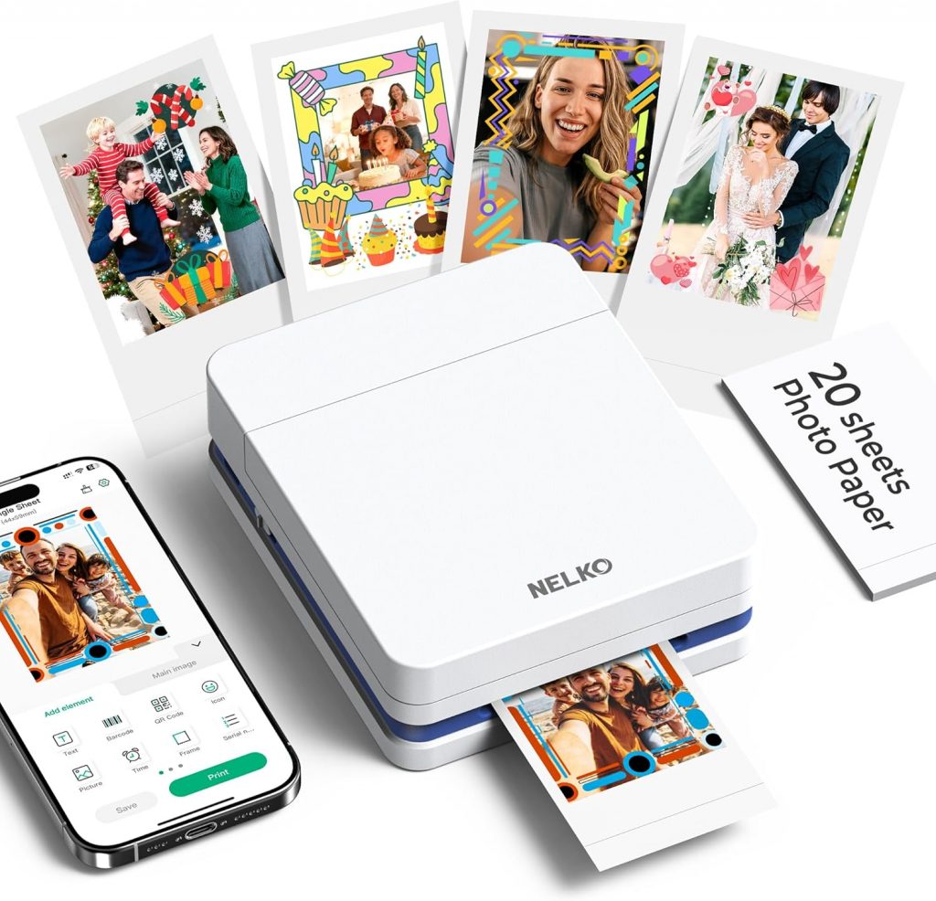 🤴 Nelko Fotodrucker PP01 Farbe Tragbarer Mini Fotodrucker für Smartphone mit 20 Fotopapier, Tintenstrahl Aufkleber Drucker, Sticky Back Fotos für iOS & Android, Spaß Bearbeiten App, Weiß69,98€ statt 131,99€ – 47,0 🔥🚚 Verkauft von JINCAOLIU und Versand durch Amazon45 Bewertungen: 5.0 / 5.0 ⭐️⭐️⭐️⭐️⭐️🛒 zu Amazon https://www.amazon.de/dp/B0FZVDQ58L/?th=1&tag=preisfehlerheute-21#038;psc=1&tag=preisfehlerheute-21